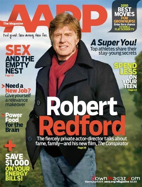 aarp magazine cover robert redford