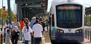 people waiting to board seattle public transit