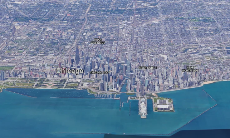 chicago 2016 aerial view
