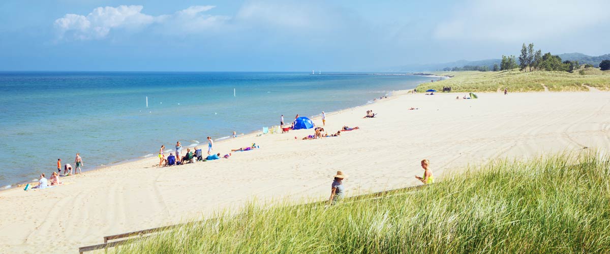 Oval Beach in Saugatuck, Michigan