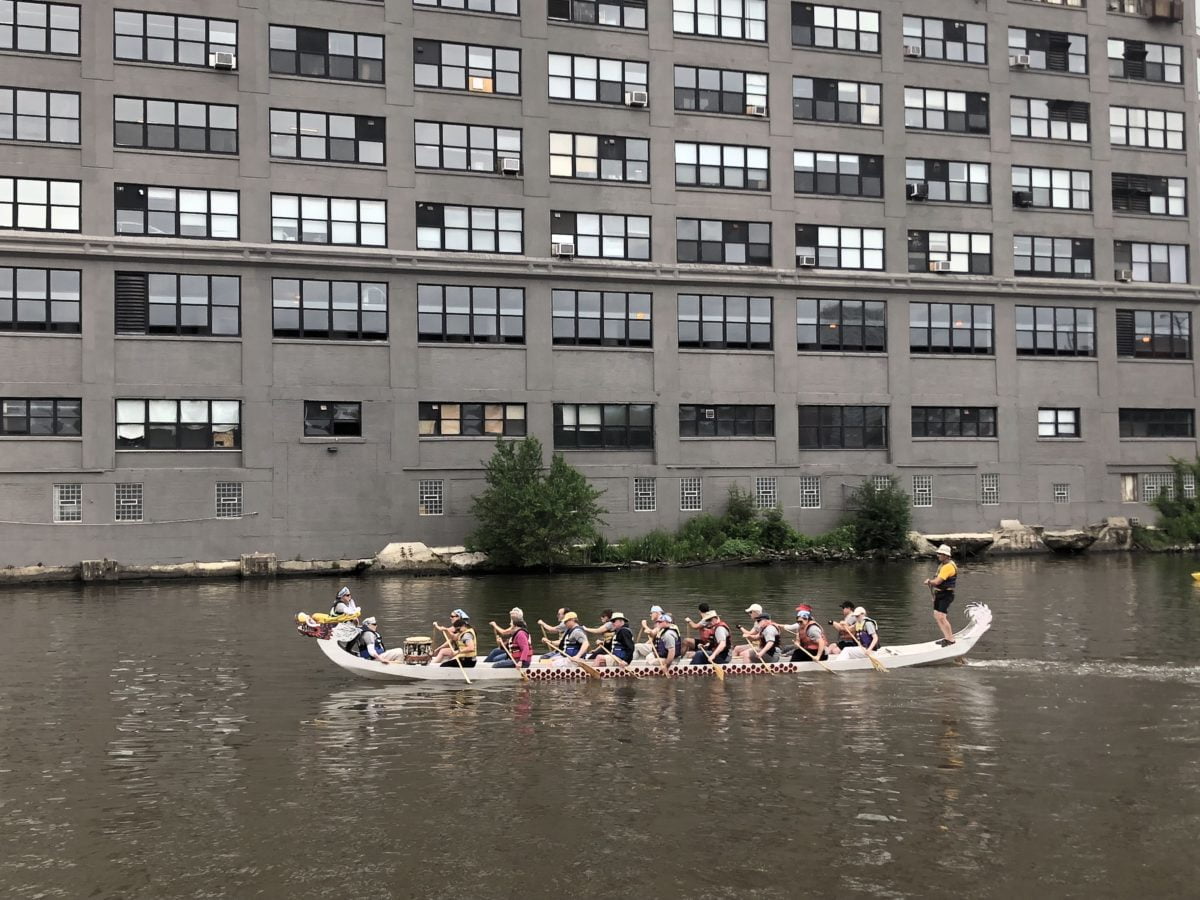 The Clare Residents Compete in the Chicago Dragon Boat Race