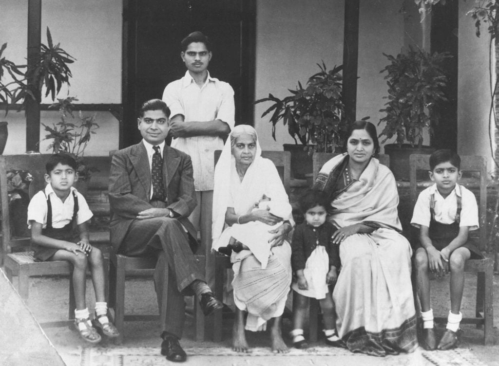 Dr. Sunil Shabde as a child with his family in India.