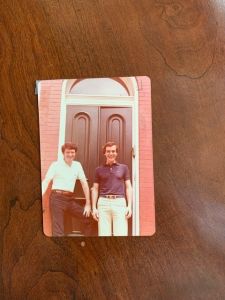 Residents Jack Jennings and Steve Molinari in front of their Washington, D.C. home