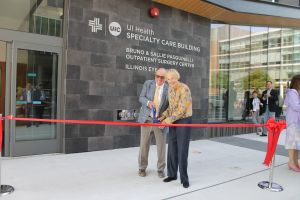 After a tour of the center and a reception, the official ribbon cutting was held.