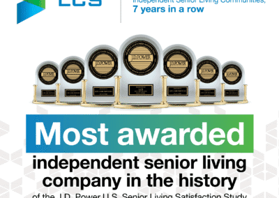 The Clare’s Management Company stays on top as J.D. Power’s most-awarded senior living provider in the annual Senior Living Satisfaction Study