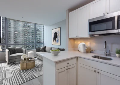 Kitchen and Living Room